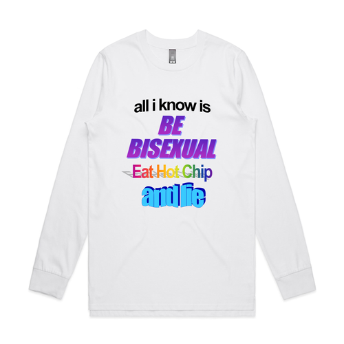 Be Bisexual Tee by Lonely Kids Club. All clothing from our T-shirts to our shorts and hoodies are ethically made, and printed packed and shipped from Sydney.