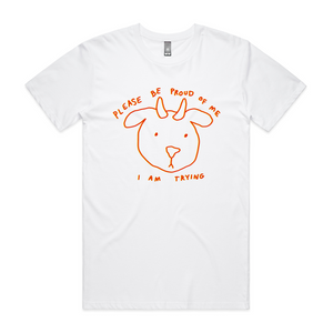 Be Proud Of Me Tee by Lonely Kids Club. All clothing from our T-shirts to our shorts and hoodies are ethically made, and printed packed and shipped from Sydney.