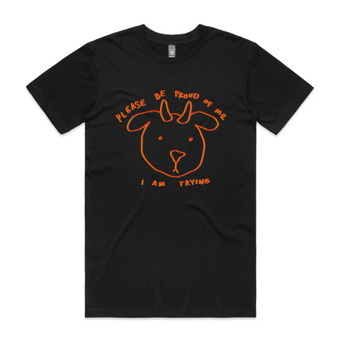 Be Proud Of Me Tee by Lonely Kids Club. All clothing from our T-shirts to our shorts and hoodies are ethically made, and printed packed and shipped from Sydney.