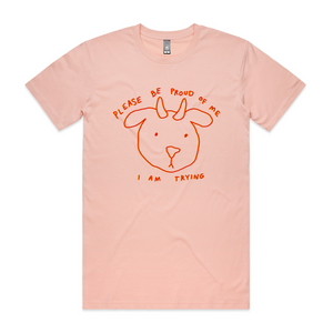 Be Proud Of Me Tee by Lonely Kids Club. All clothing from our T-shirts to our shorts and hoodies are ethically made, and printed packed and shipped from Sydney.