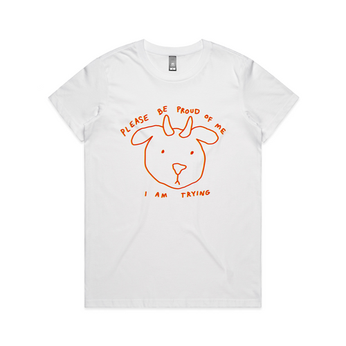 Be Proud Of Me Tee by Lonely Kids Club. All clothing from our T-shirts to our shorts and hoodies are ethically made, and printed packed and shipped from Sydney.