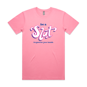 Stop slut shaming and take back the word slut with this empowering tee. Each T-shirt printed on order in Australia.