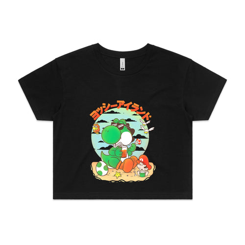 Beach Yoshi Tee by Lonely Kids Club. All clothing from our T-shirts to our shorts and hoodies are ethically made, and printed packed and shipped from Sydney.