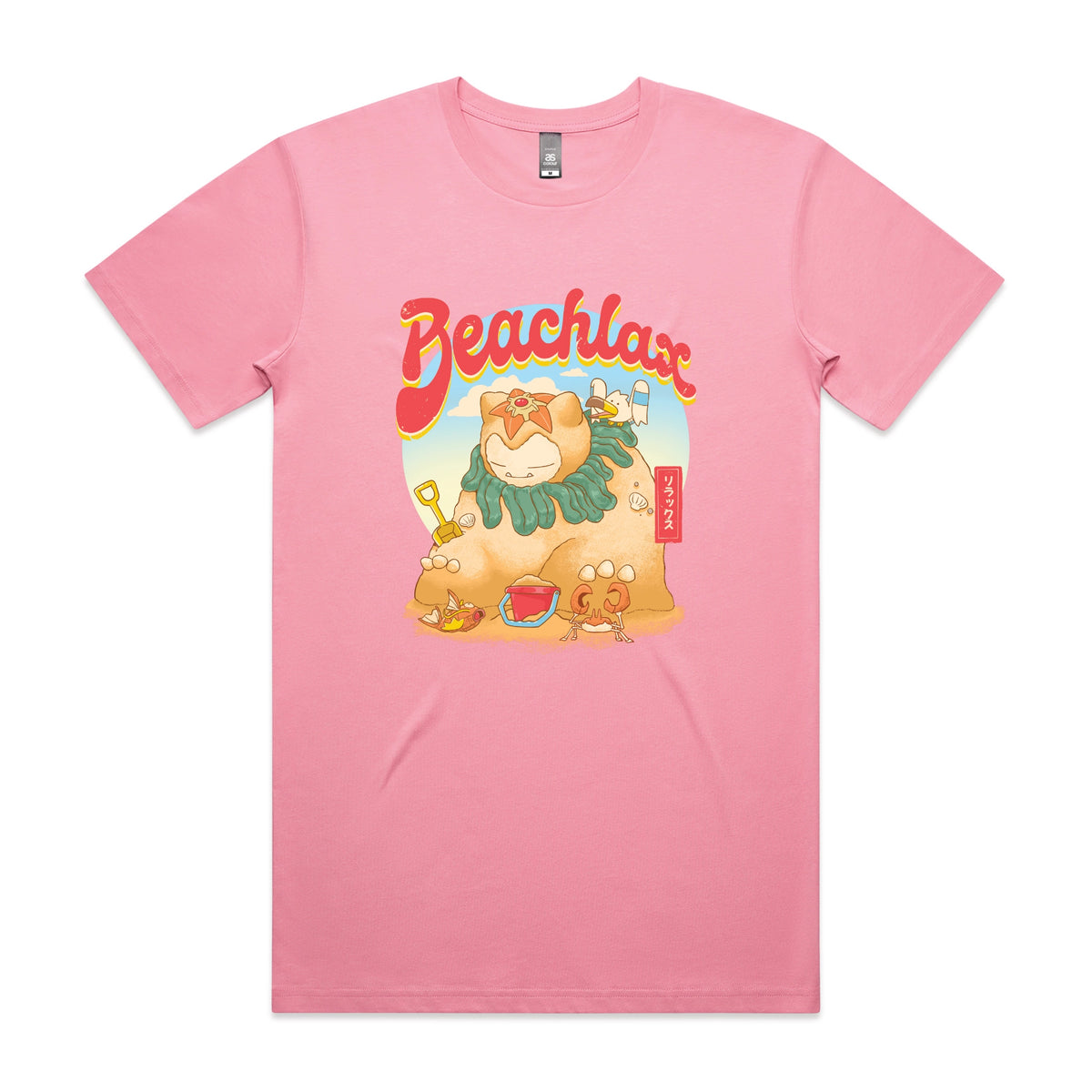 Bubblegum unisex t-shirt with Beachlax graphic by Lonely Kids Club