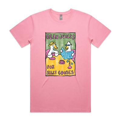 Bean Juices For Silly Gooses Tee by Lonely Kids Club. All clothing from our T-shirts to our shorts and hoodies are ethically made, and printed packed and shipped from Sydney.