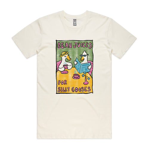 Bean Juices For Silly Gooses Tee by Lonely Kids Club. All clothing from our T-shirts to our shorts and hoodies are ethically made, and printed packed and shipped from Sydney.
