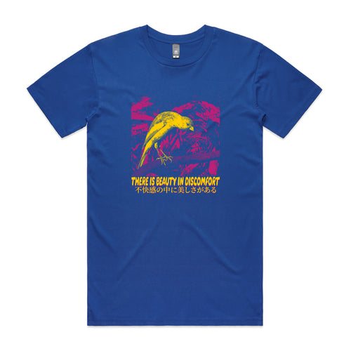 Beauty In Discomfort Tee by Lonely Kids Club. All clothing from our T-shirts to our shorts and hoodies are ethically made, and printed packed and shipped from Sydney.