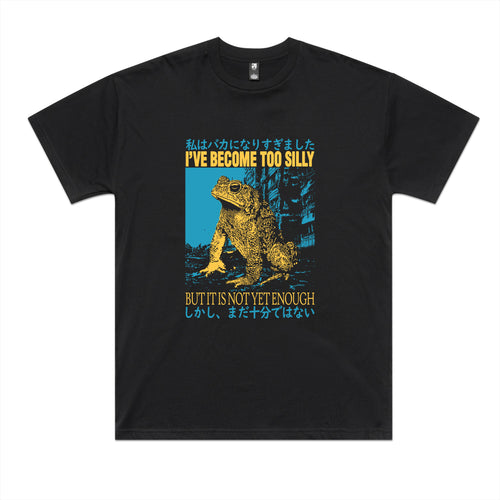 Become Too Silly Tee by Lonely Kids Club. All clothing from our T-shirts to our shorts and hoodies are ethically made, and printed packed and shipped from Sydney.