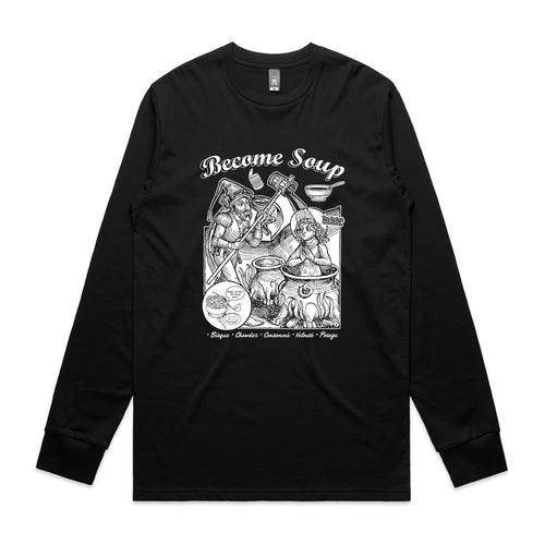 Become Soup Tee by Lonely Kids Club. All clothing from our T-shirts to our shorts and hoodies are ethically made, and printed packed and shipped from Sydney.