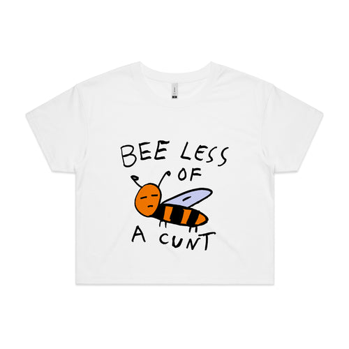 Bee Less Tee by Lonely Kids Club. All clothing from our T-shirts to our shorts and hoodies are ethically made, and printed packed and shipped from Sydney.
