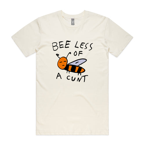 Bee Less Tee by Lonely Kids Club. All clothing from our T-shirts to our shorts and hoodies are ethically made, and printed packed and shipped from Sydney.