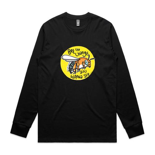 Bee The Change Tee by Lonely Kids Club. All clothing from our T-shirts to our shorts and hoodies are ethically made, and printed packed and shipped from Sydney.