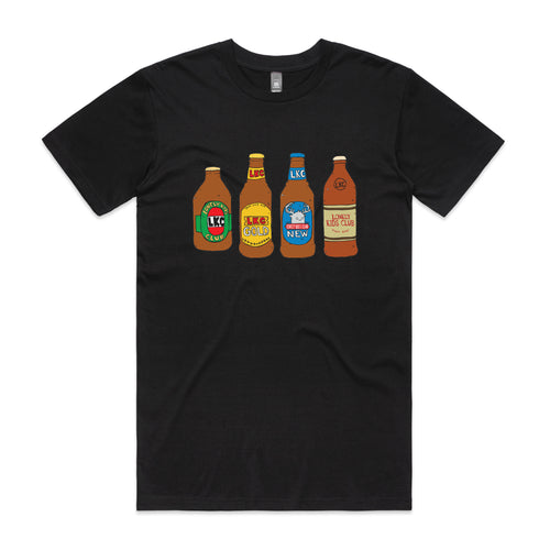 Beers Tee by Lonely Kids Club. All clothing from our T-shirts to our shorts and hoodies are ethically made, and printed packed and shipped from Sydney.