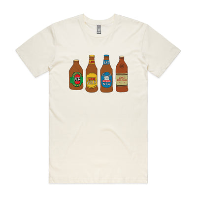 Beers Tee by Lonely Kids Club. All clothing from our T-shirts to our shorts and hoodies are ethically made, and printed packed and shipped from Sydney.