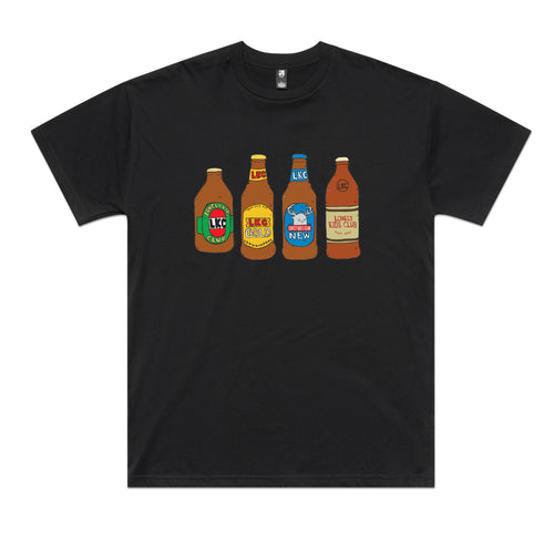 Beers Tee by Lonely Kids Club. All clothing from our T-shirts to our shorts and hoodies are ethically made, and printed packed and shipped from Sydney.