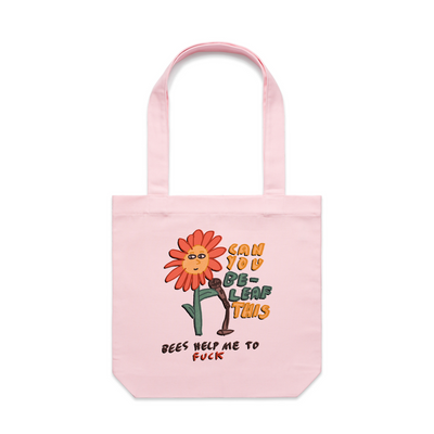 Bees Help Me To Fuck Tote by Lonely Kids Club. All clothing from our T-shirts to our shorts and hoodies are ethically made, and printed packed and shipped from Sydney.