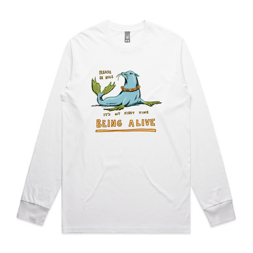 Being Alive Tee by Lonely Kids Club. All clothing from our T-shirts to our shorts and hoodies are ethically made, and printed packed and shipped from Sydney.