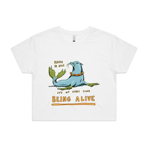 Being Alive Tee by Lonely Kids Club. All clothing from our T-shirts to our shorts and hoodies are ethically made, and printed packed and shipped from Sydney.