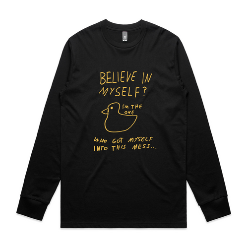 Believe In Myself Tee by Lonely Kids Club. All clothing from our T-shirts to our shorts and hoodies are ethically made, and printed packed and shipped from Sydney.