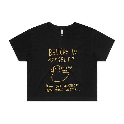 Believe In Myself Tee by Lonely Kids Club. All clothing from our T-shirts to our shorts and hoodies are ethically made, and printed packed and shipped from Sydney.