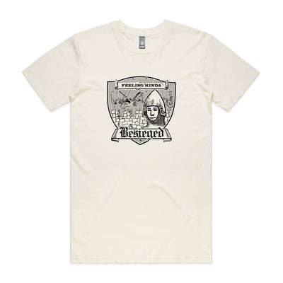 Besieged Tee by Lonely Kids Club. All clothing from our T-shirts to our shorts and hoodies are ethically made, and printed packed and shipped from Sydney.