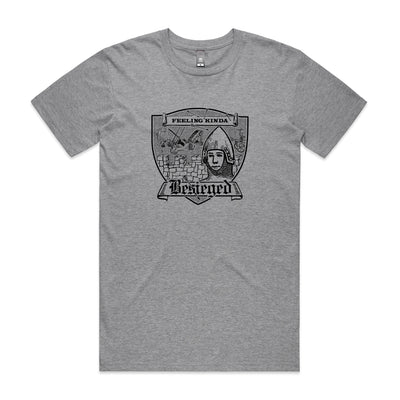 Besieged Tee by Lonely Kids Club. All clothing from our T-shirts to our shorts and hoodies are ethically made, and printed packed and shipped from Sydney.
