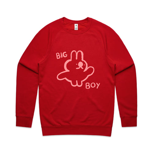 Big Boy Jumper by Lonely Kids Club. All clothing from our T-shirts to our shorts and hoodies are ethically made, and printed packed and shipped from Sydney.