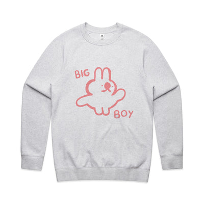 Big Boy Jumper by Lonely Kids Club. All clothing from our T-shirts to our shorts and hoodies are ethically made, and printed packed and shipped from Sydney.