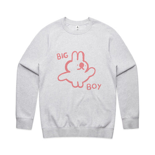 Big Boy Jumper by Lonely Kids Club. All clothing from our T-shirts to our shorts and hoodies are ethically made, and printed packed and shipped from Sydney.