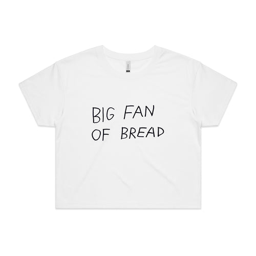 Big Fan Of Bread Tee by Lonely Kids Club. All clothing from our T-shirts to our shorts and hoodies are ethically made, and printed packed and shipped from Sydney.