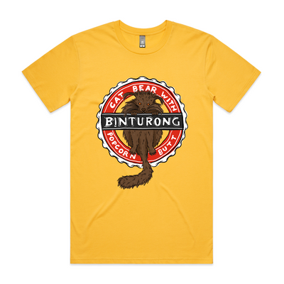 Binturong Tee by Lonely Kids Club. All clothing from our T-shirts to our shorts and hoodies are ethically made, and printed packed and shipped from Sydney.
