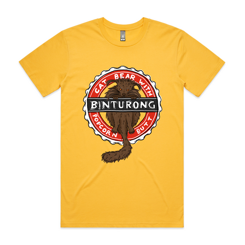 Binturong Tee by Lonely Kids Club. All clothing from our T-shirts to our shorts and hoodies are ethically made, and printed packed and shipped from Sydney.