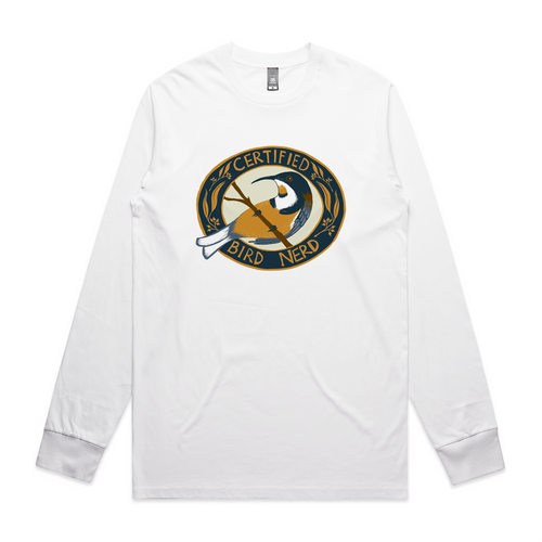 Certified Bird Nerd Tee by Lonely Kids Club. All clothing from our T-shirts to our shorts and hoodies are ethically made, and printed packed and shipped from Sydney.