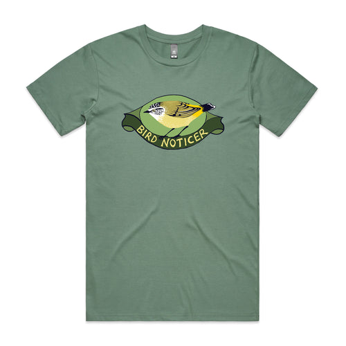 Bird Noticer Tee by Lonely Kids Club. All clothing from our T-shirts to our shorts and hoodies are ethically made, and printed packed and shipped from Sydney.