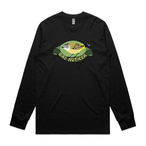 Bird Noticer Tee by Lonely Kids Club. All clothing from our T-shirts to our shorts and hoodies are ethically made, and printed packed and shipped from Sydney.