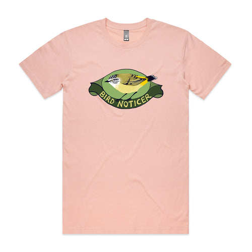 Bird Noticer Tee by Lonely Kids Club. All clothing from our T-shirts to our shorts and hoodies are ethically made, and printed packed and shipped from Sydney.