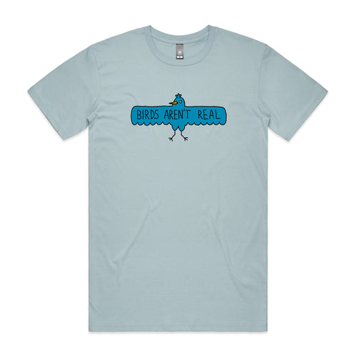 Birds Aren't Real Tee by Lonely Kids Club. All clothing from our T-shirts to our shorts and hoodies are ethically made, and printed packed and shipped from Sydney.