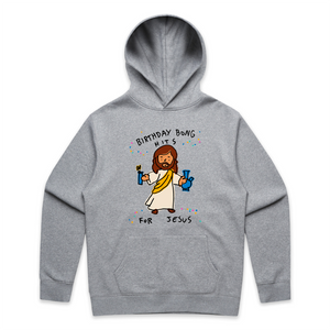 Birthday Bong Hits Hoodie by Lonely Kids Club. All clothing from our T-shirts to our shorts and hoodies are ethically made, and printed packed and shipped from Sydney.