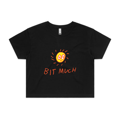Bit Much Tee by Lonely Kids Club. All clothing from our T-shirts to our shorts and hoodies are ethically made, and printed packed and shipped from Sydney.