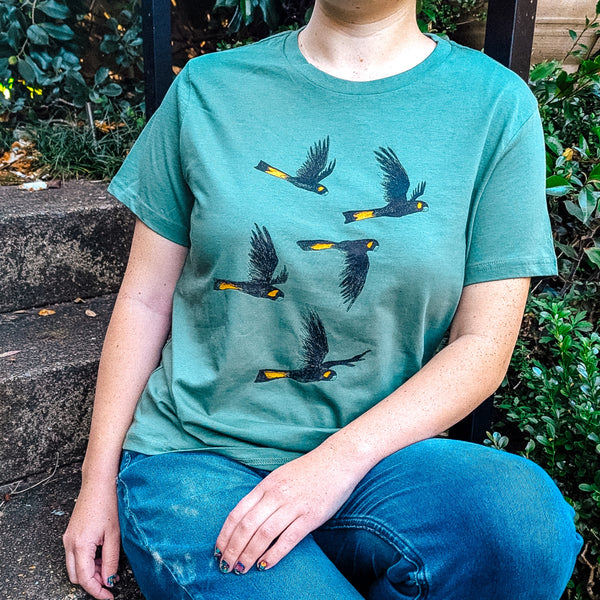Yellow Tailed Black Cockatoos Tee