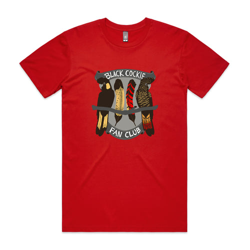 Black Cockie Fan Club Tee by Lonely Kids Club. All clothing from our T-shirts to our shorts and hoodies are ethically made, and printed packed and shipped from Sydney.