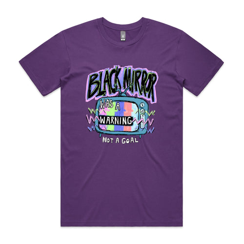 Black Mirror Tee by Lonely Kids Club. All clothing from our T-shirts to our shorts and hoodies are ethically made, and printed packed and shipped from Sydney.