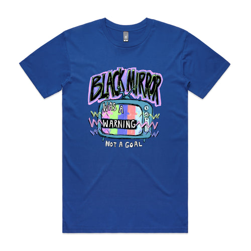 Black Mirror Tee by Lonely Kids Club. All clothing from our T-shirts to our shorts and hoodies are ethically made, and printed packed and shipped from Sydney.