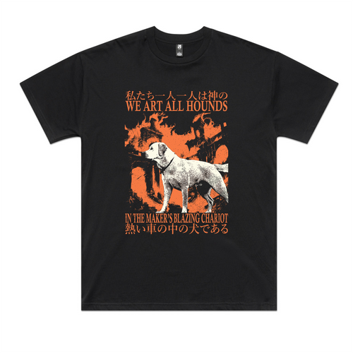 Blazing Chariot Tee by Lonely Kids Club. All clothing from our T-shirts to our shorts and hoodies are ethically made, and printed packed and shipped from Sydney.