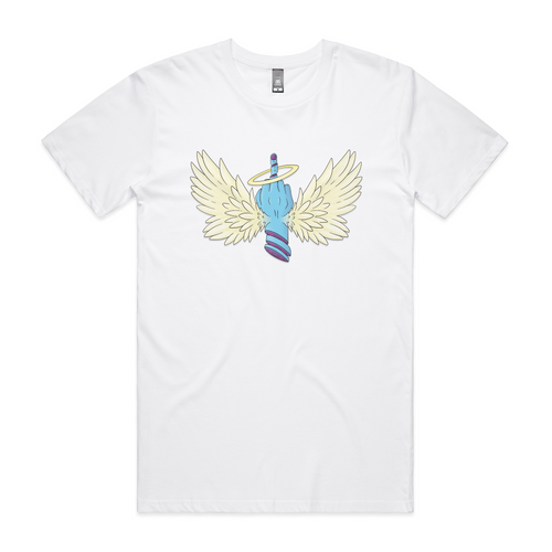 Bless You Tee by Lonely Kids Club. All clothing from our T-shirts to our shorts and hoodies are ethically made, and printed packed and shipped from Sydney.