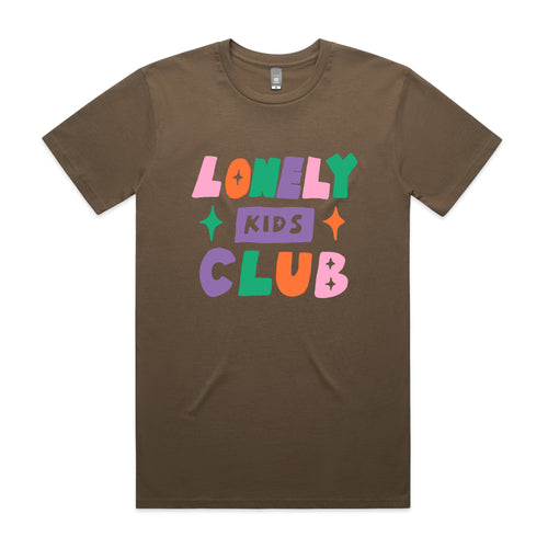 LKC Block Tee by Lonely Kids Club. All clothing from our T-shirts to our shorts and hoodies are ethically made, and printed packed and shipped from Sydney.