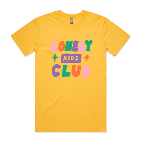 LKC Block Tee by Lonely Kids Club. All clothing from our T-shirts to our shorts and hoodies are ethically made, and printed packed and shipped from Sydney.