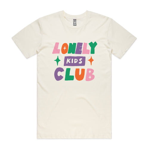 LKC Block Tee by Lonely Kids Club. All clothing from our T-shirts to our shorts and hoodies are ethically made, and printed packed and shipped from Sydney.