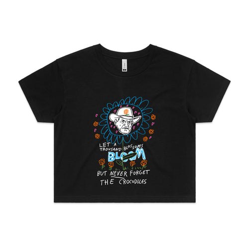 Blossoms Bloom Tee by Lonely Kids Club. All clothing from our T-shirts to our shorts and hoodies are ethically made, and printed packed and shipped from Sydney.
