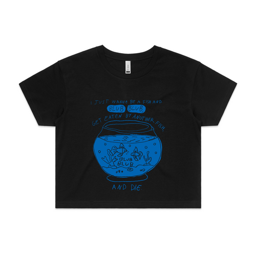 Blub Blub Tee by Lonely Kids Club. All clothing from our T-shirts to our shorts and hoodies are ethically made, and printed packed and shipped from Sydney.